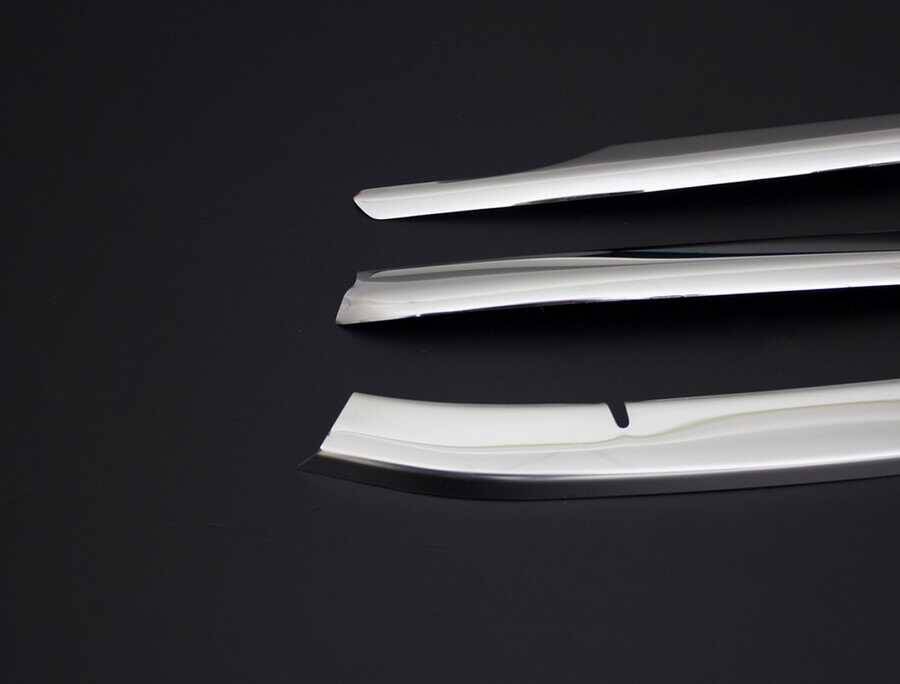 VW Caddy Ön Tampon Çıtası - Krom (3 Parça) | 2015-2020 Arası