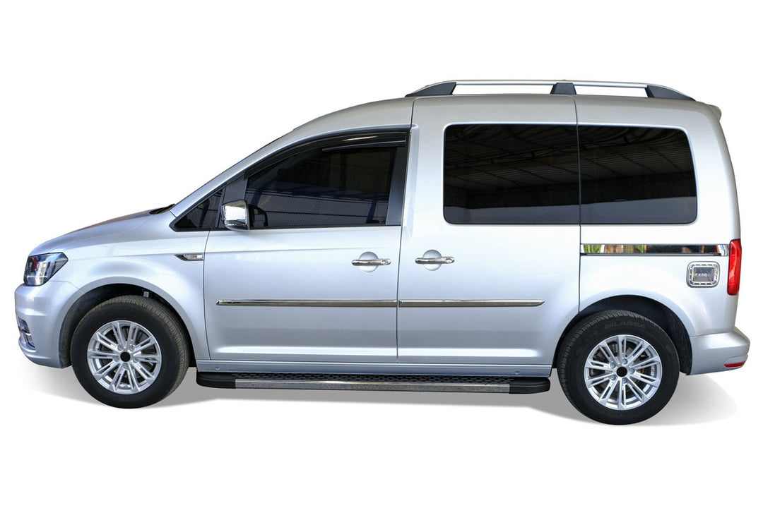 VW Caddy Yan Kapı Çıtası - Krom (4 Parça) | 2015-2020 Arası