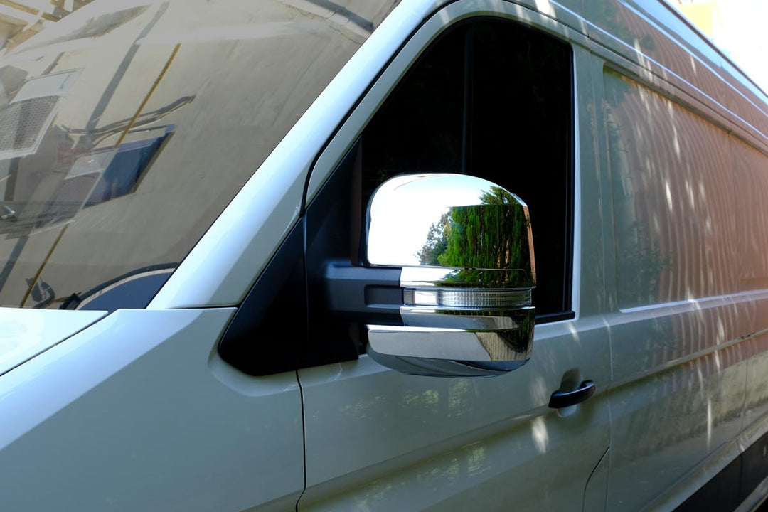 VW Crafter Ayna Kapağı Set - ABS Krom (4 Parça) | 2017 ve Sonrası