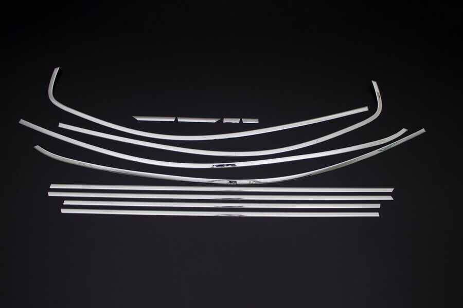 VW Jetta Cam Çerçevesi - Krom (12 Parça) | 2010-2018 Arası, SD