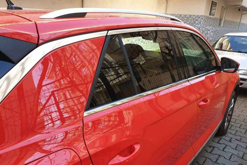 VW T-Roc Cam Çıtası Alt - Krom (4 Parça) | 2017-2021 Arası