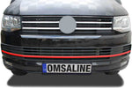 Resmi Galeri görüntüleyicisine yükleyin, VW Caravelle T5 Ön Tampon Çıtası - Kırmızı, Comfortline &amp; Highline (3 Parça) | 2015-2019 Arası