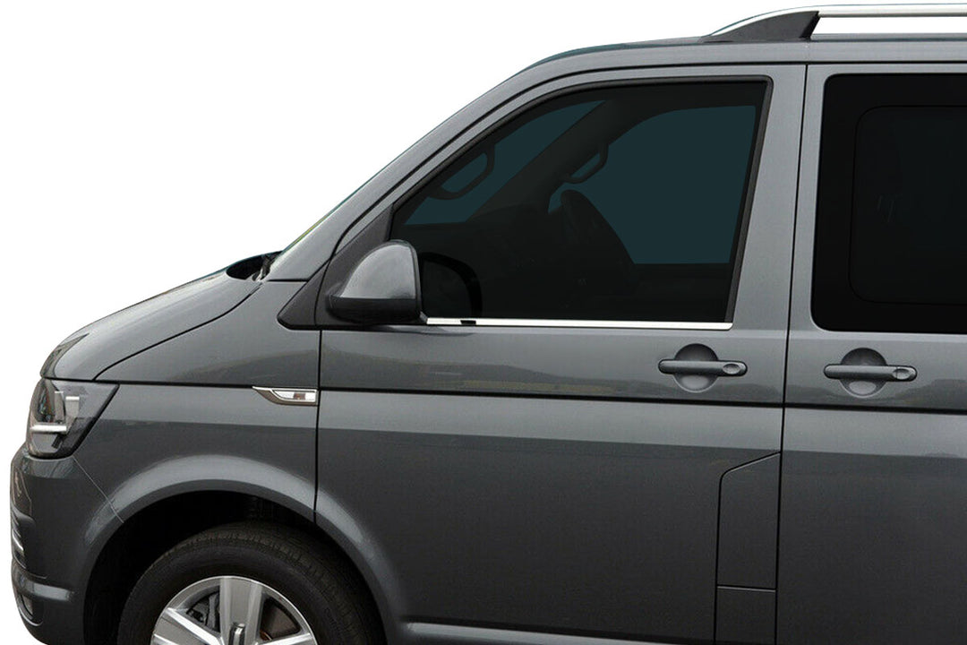 VW Transporter T6 Cam Çıtası Alt - Krom (2 Parça) | 2015-2023 Arası