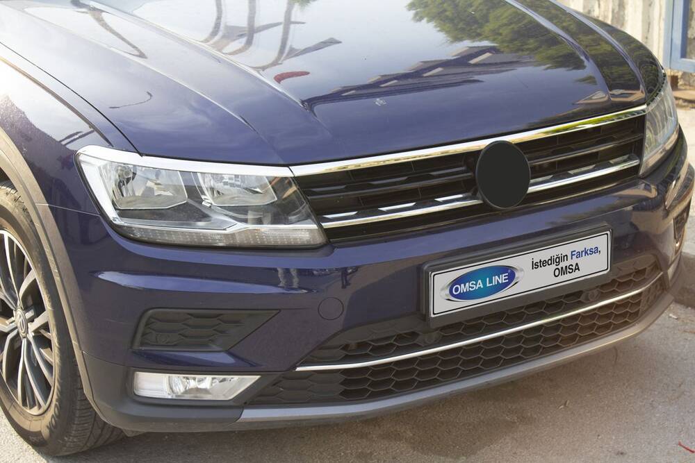 VW Tiguan Ön Tampon Çıtası - Krom | 2016-2020 Arası