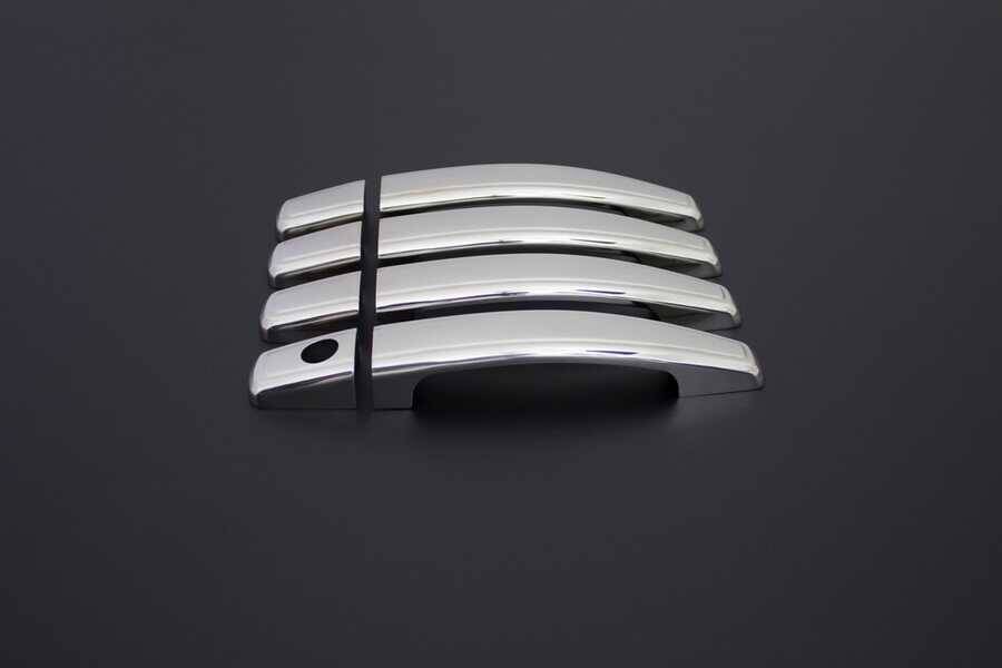 Opel Corsa D Kapı Kolu - Krom, 4 Kapı, Desenli (8 Parça) | 2006-2015 Arası, HB