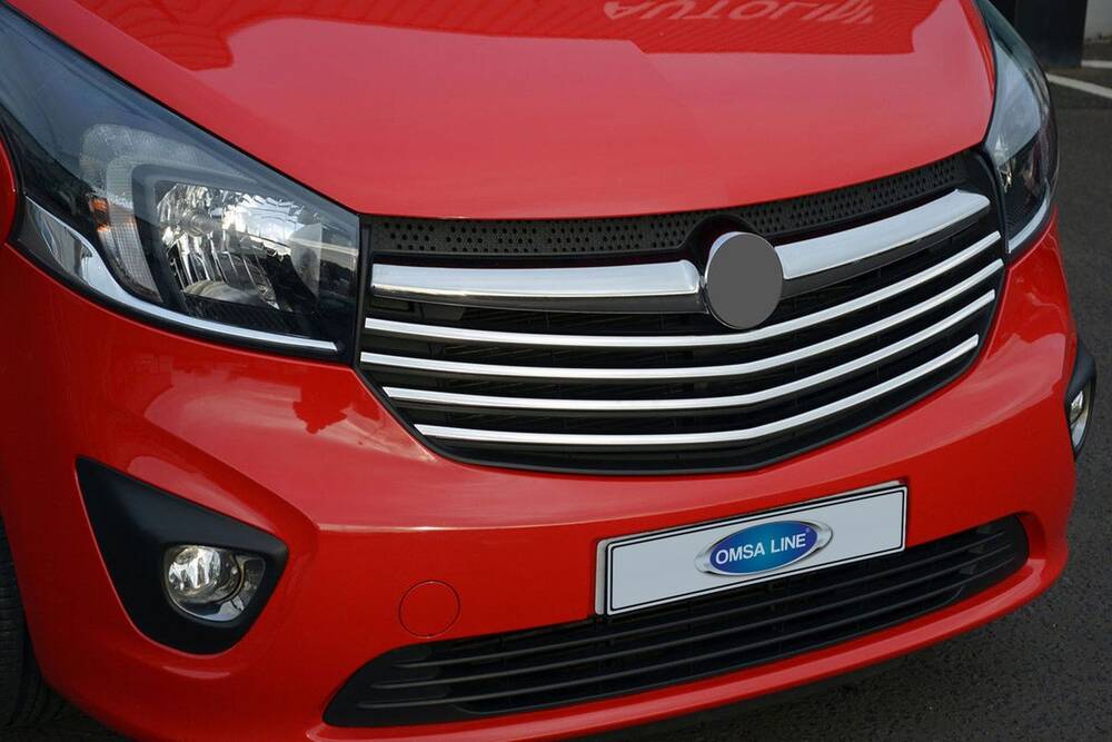 Opel Vivaro B Ön Panjur - Krom (4 Parça) | 2014-2019 Arası