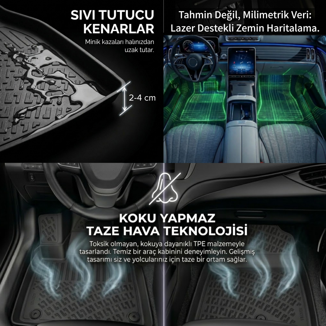 Mercedes Sprinter W906 3D Paspas - Siyah, Minibüs (2 Parça) | 2006-2019 Arası