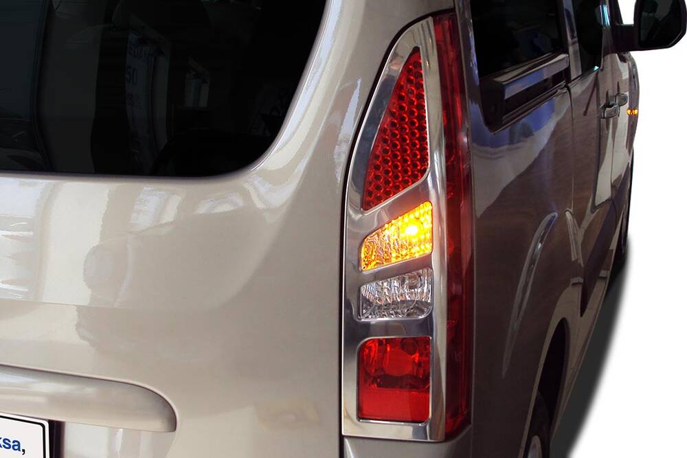 Peugeot Partner Tepee Stop Çerçevesi - Krom (2 Parça) | 2008-2012 Arası