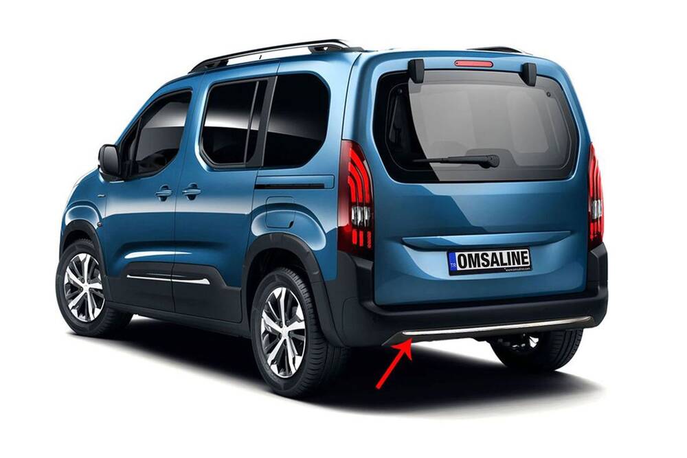 Peugeot Rifter Difüzör Çıtası Arka- Krom | 2019 ve Sonrası
