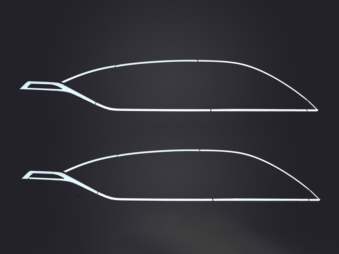 Renault Captur Cam Çerçevesi - Krom (16 Parça) | 2019 ve Sonrası