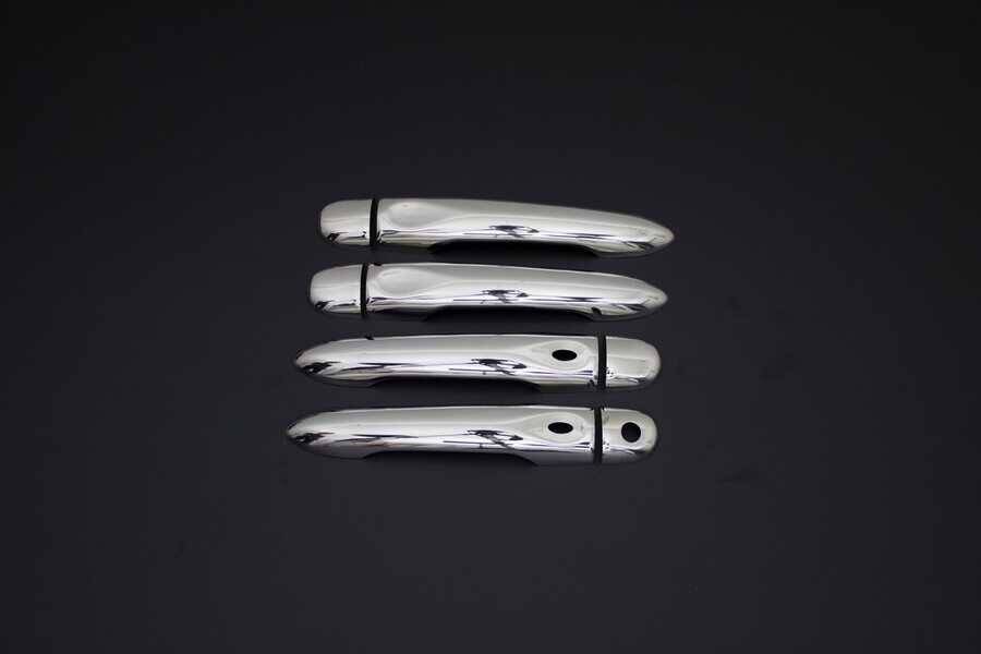 Renault Captur Kapı Kolu - Krom, 4 Kapı, Sensör Delikli (8 Parça) | 2013-2019 Arası