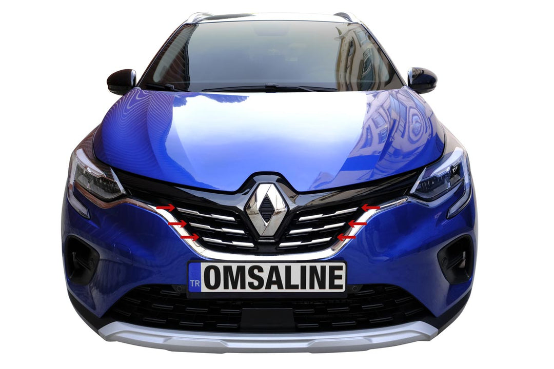 Renault Captur Ön Panjur Çıtası - Krom (2 Parça) | 2019 ve Sonrası