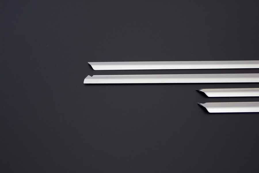 Renault Megane Yan Kapı Çıtası - Krom, Dar Tip (4 Parça) | 2002-2010 Arası, HB/SD