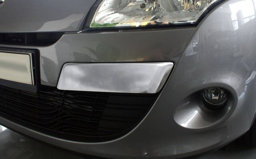 Renault Megane Ön Tampon Kaşı - Krom (4 Parça) | 2008-2012 Arası, HB/SW