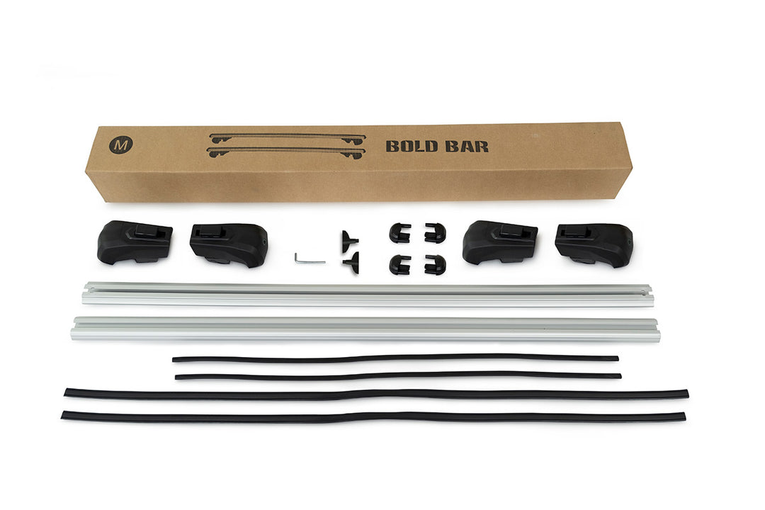 Audi Q7 Ara Atkı Gri- Bold Bar v2 (2 Parça) | 2006-2010 Arası