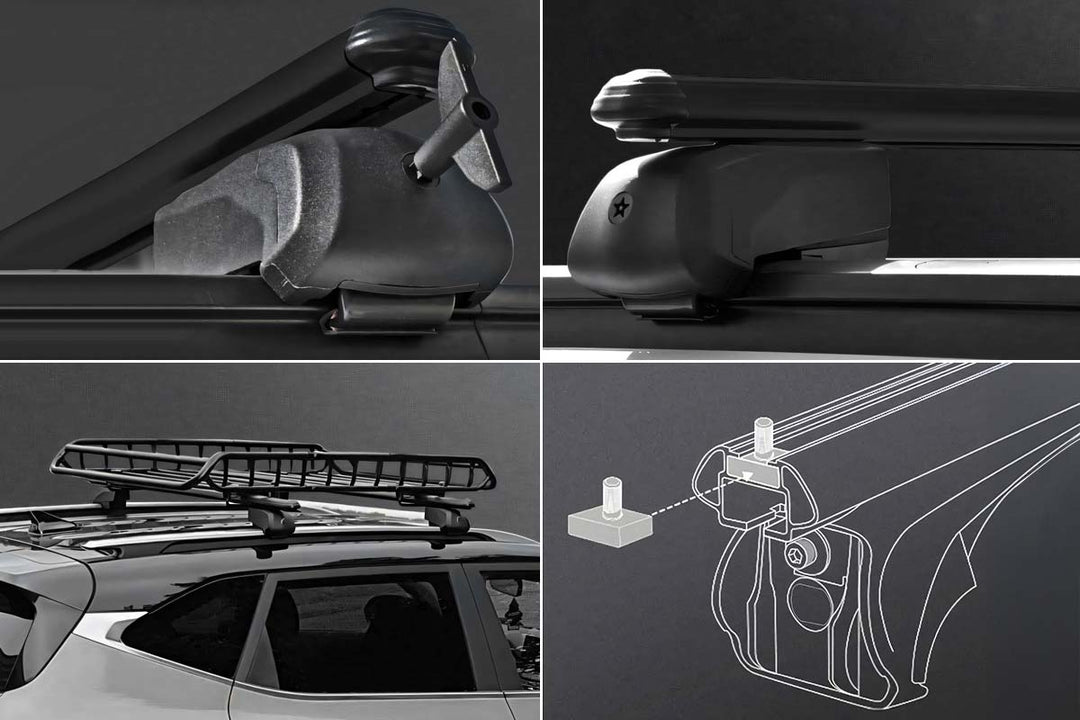 Skoda Superb Ara Atkı Gri- Bold Bar v2 (2 Parça) | 2015-2023 Arası, SW