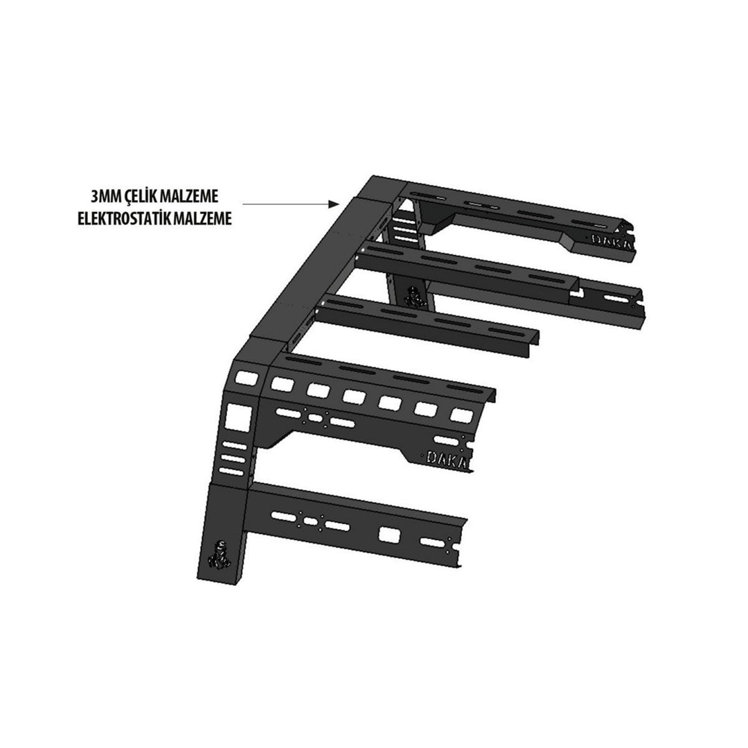 Universal Bed Rack Çadır Roll Barı - Dakar
