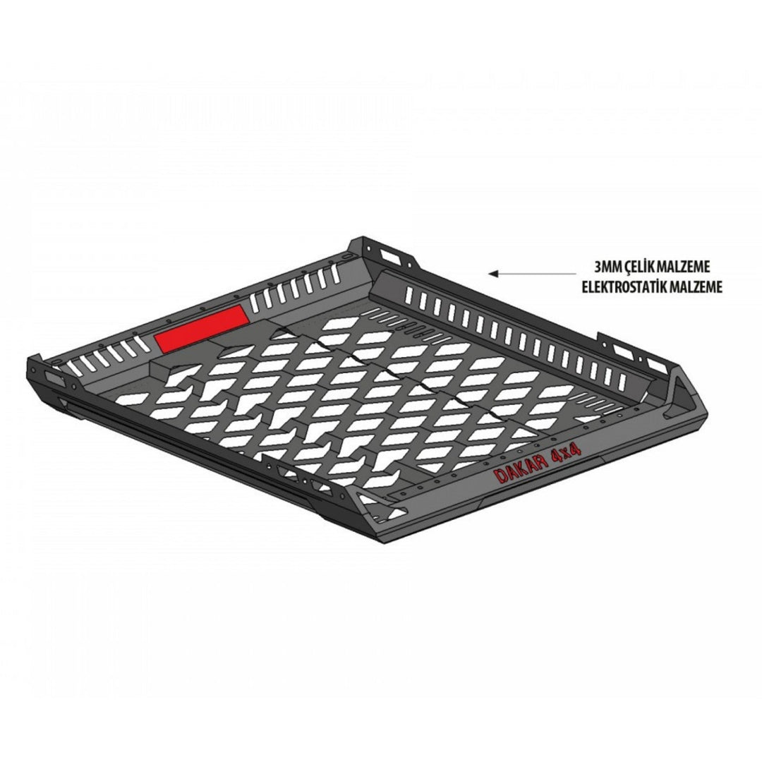 Universal Sepet Tavan Sepeti - Siyah, 100x120 cm.