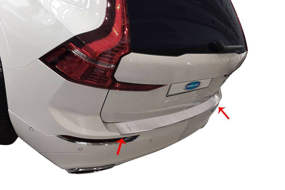 Volvo XC60 Arka Tampon Eşiği - Krom Taşlı | 2017 ve Sonrası