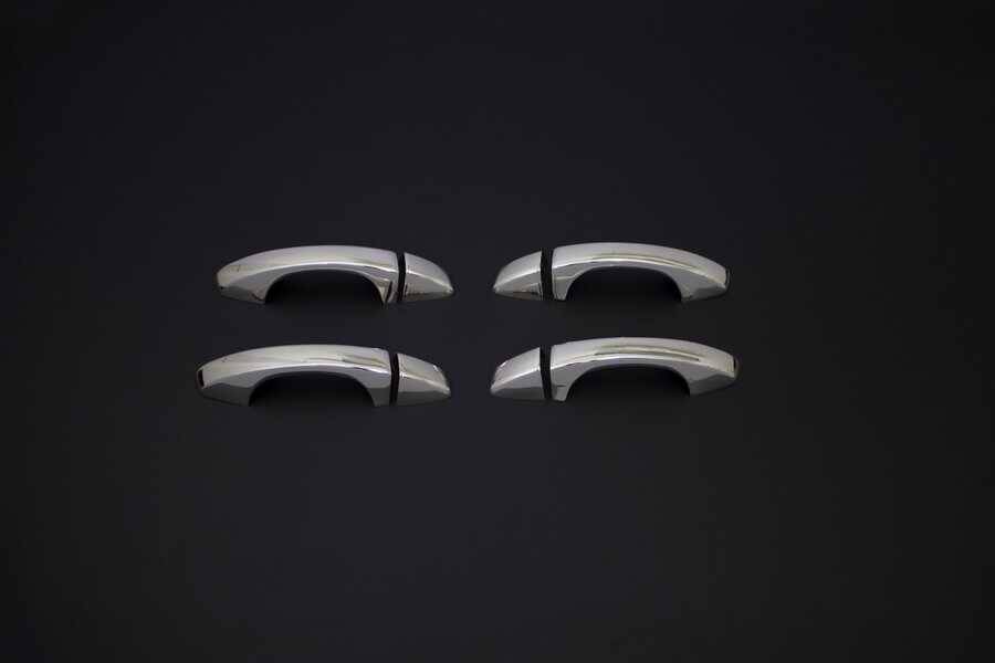 Skoda Fabia Kapı Kolu - Krom, 4 Kapı, Sensör Deliksiz (8 Parça) | 2014 ve Sonrası, HB/SW