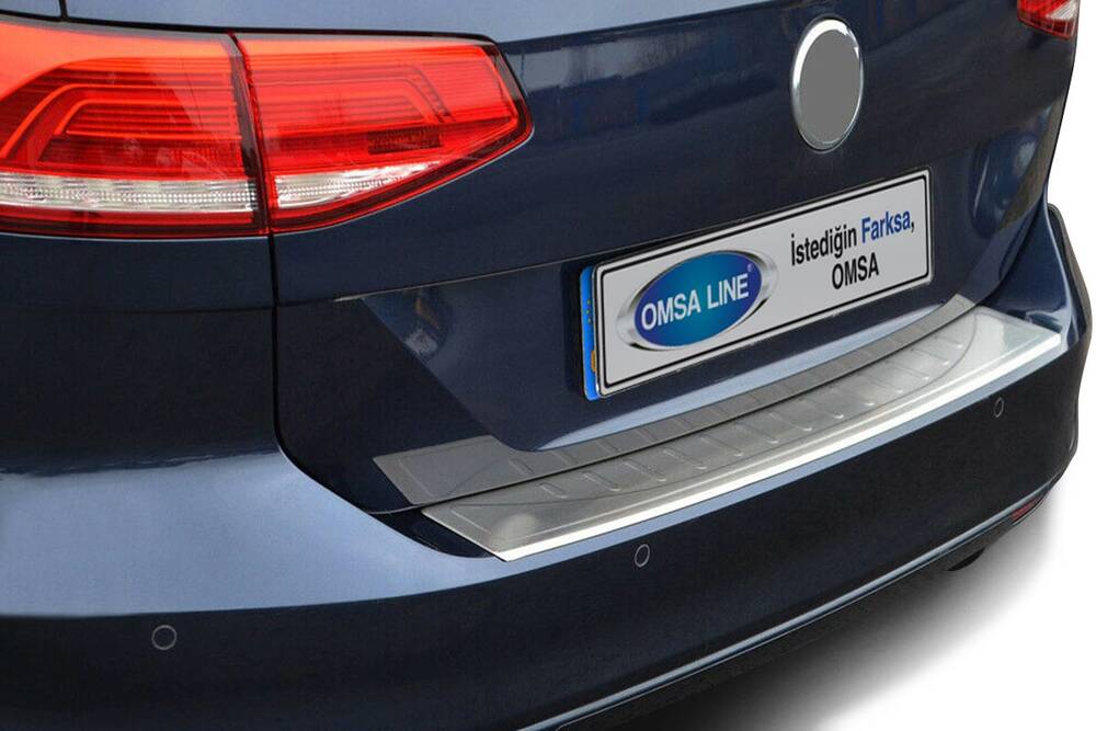 VW Passat B8 Arka Tampon Eşiği - Krom Taşlı | 2015 ve Sonrası, SD
