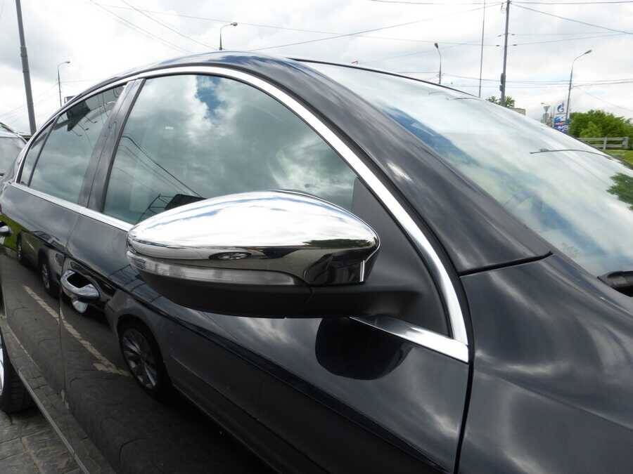 VW Passat B7 Ayna Kapağı Set - Krom | 2010-2015 Arası, SD/SW