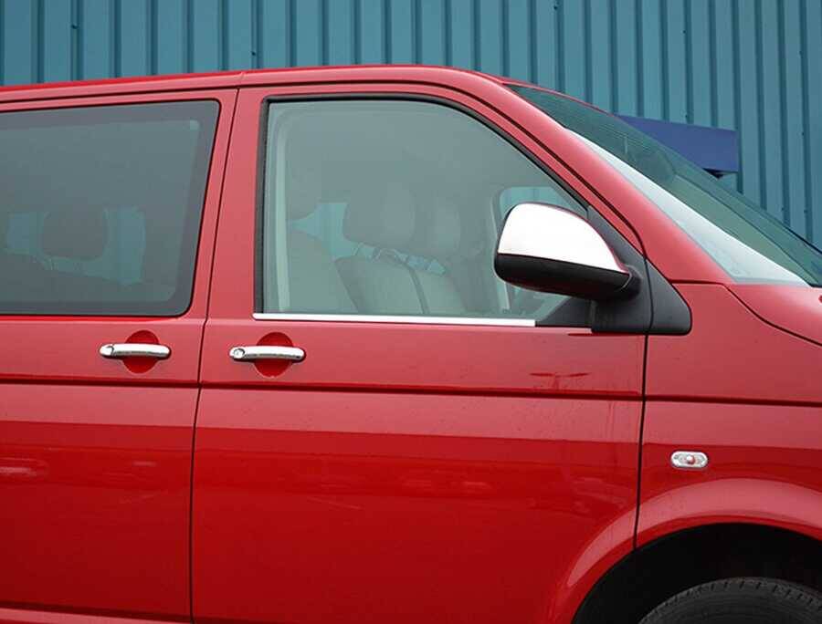 VW Caravelle T5 Cam Çıtası Alt - Krom (2 Parça) | 2003-2014 Arası