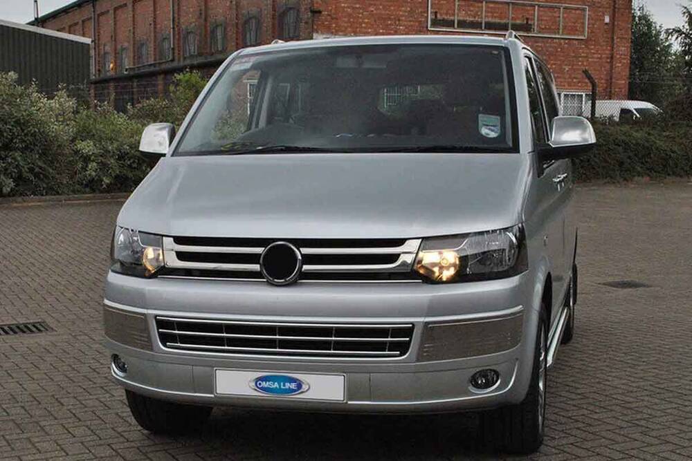 VW Transporter T5 Ön Panjur - Krom (4 Parça) | 2010-2014 Arası