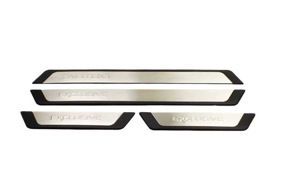 VW Tiguan Kapı Eşiği - Krom/Plastik (4 Parça) | 2007-2015 Arası