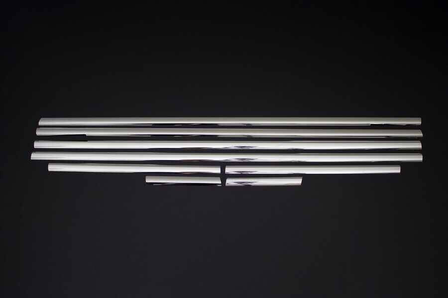 VW Touran Cam Çıtası Alt - Krom (8 Parça) | 2003-2010 Arası