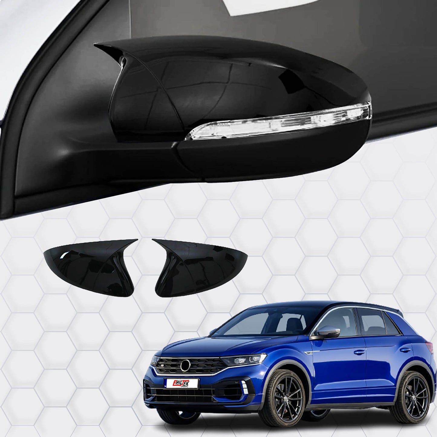 Volkswagen T-Roc Yarasa Ayna Kapağı Aksesuarları Detaylı Resimleri, Kampanya bilgileri ve fiyatı - 1