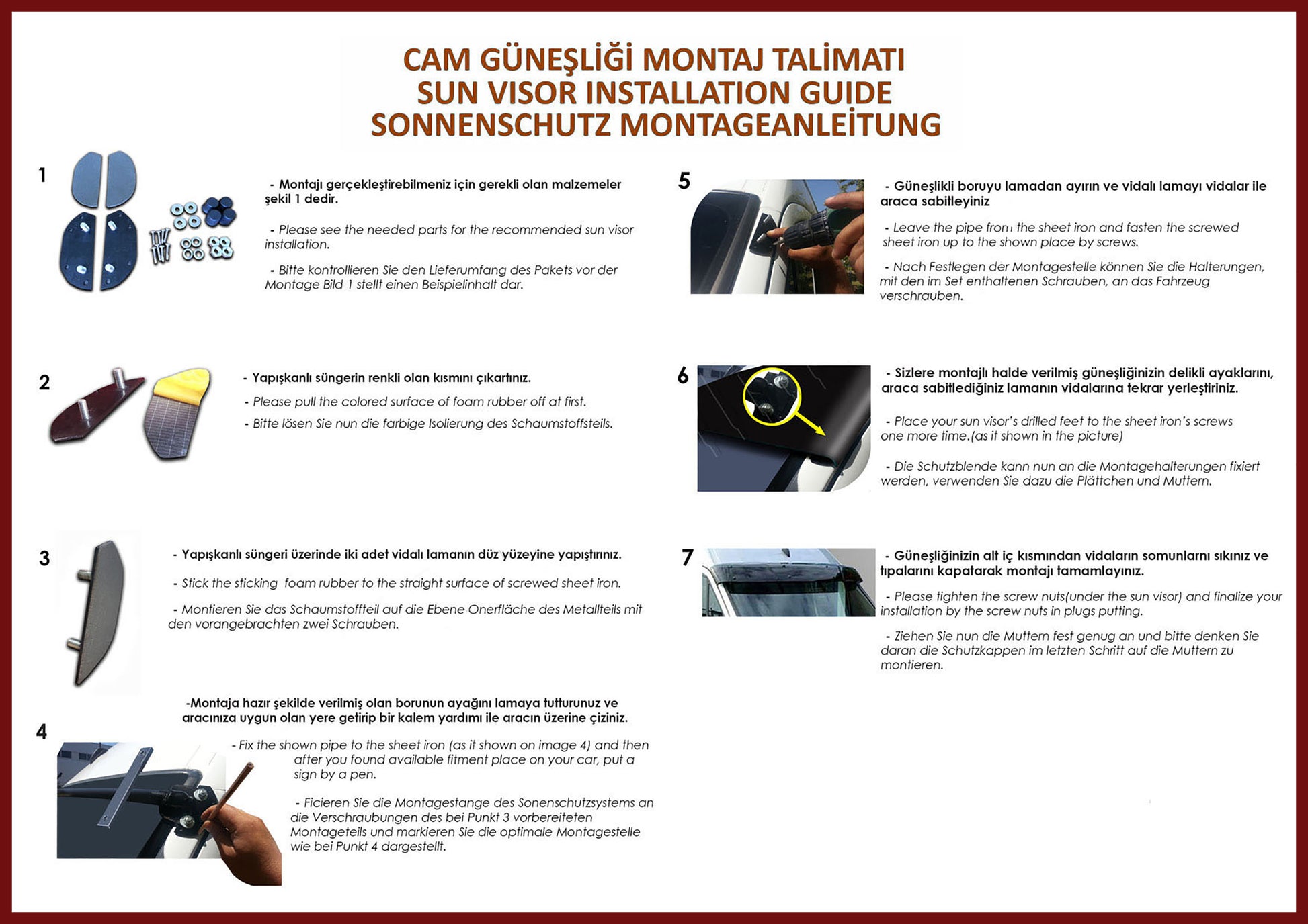 Toyota Hilux Ön Cam Güneşliği Aksesuarları Detaylı Resimleri, Kampanya bilgileri ve fiyatı - 7